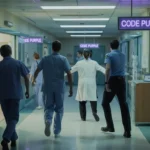 What is code purple in a hospital?