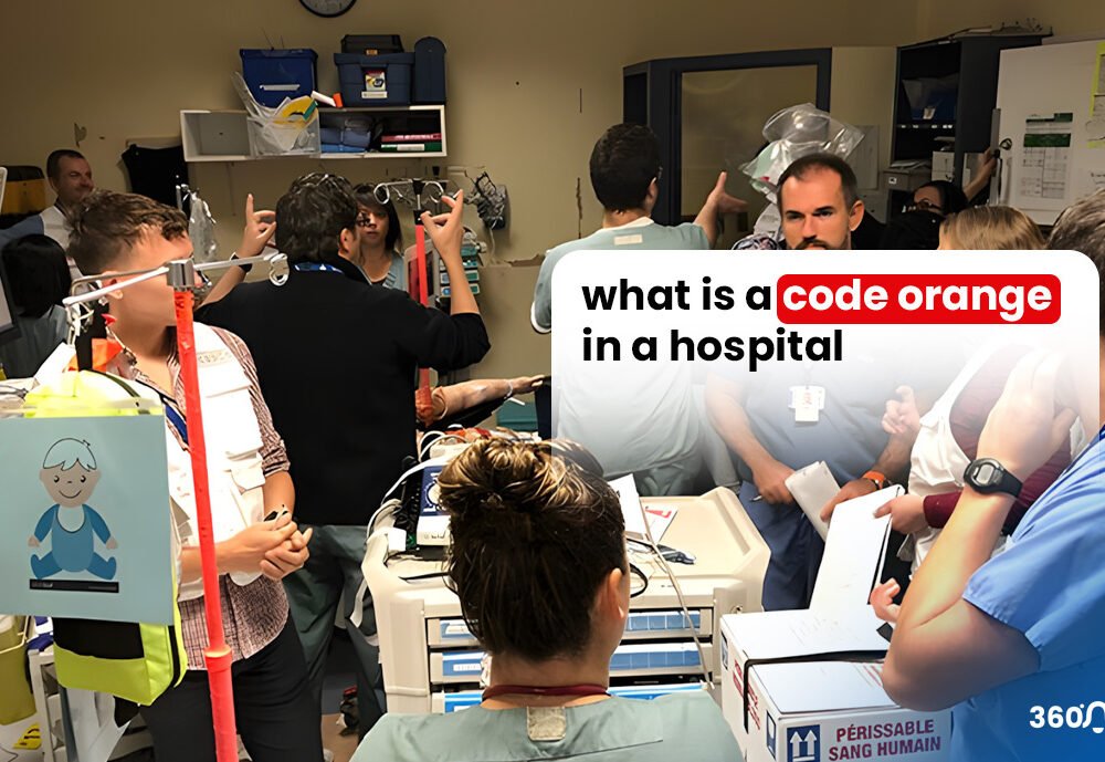 what is a code orange in a hospital