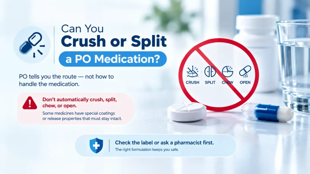 Can You Crush or Split a PO Medication