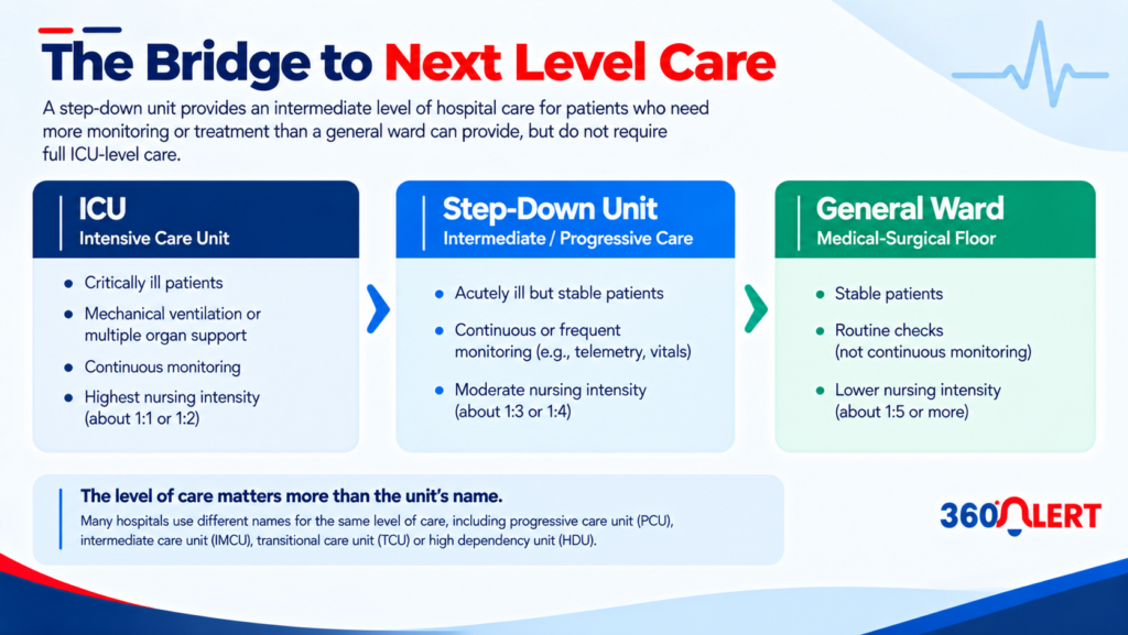 Step-Down Unit vs ICU vs General Ward
