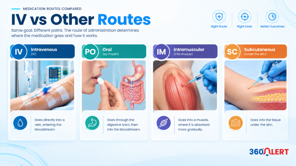 IV vs Other Routes