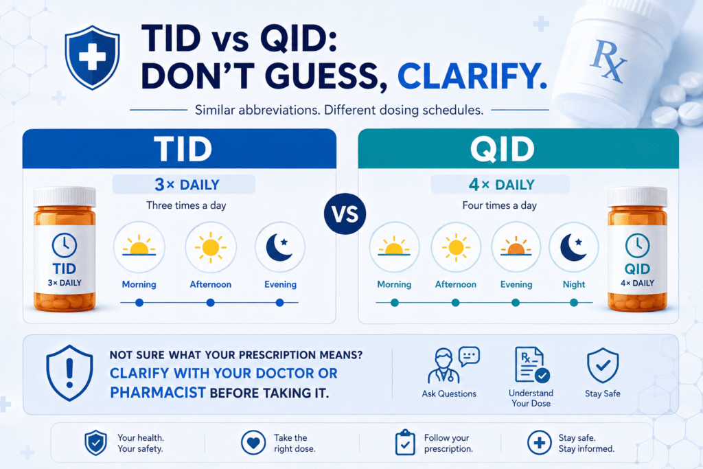 Medication safety: avoid confusion with TID