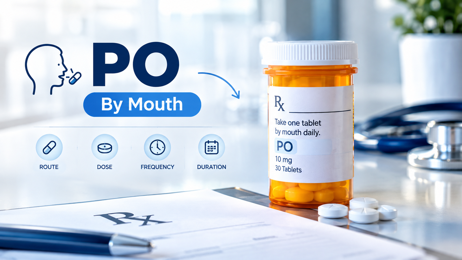 PO Medical Abbreviation What By Mouth Means on a Prescription