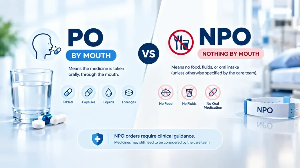 PO vs NPO What's the Difference? - PO Medical Abbreviation