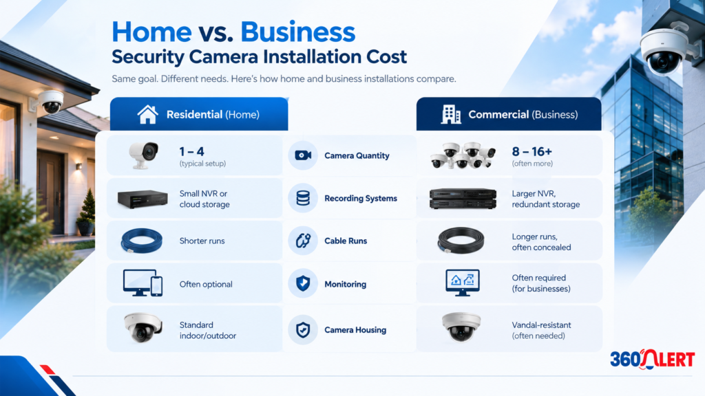 Business and Commercial Security Camera Installation Cost