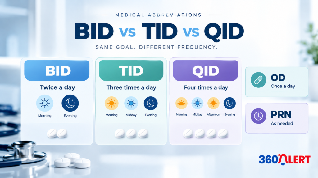 Related dosing abbreviations -BID Meaning in Medical Terms